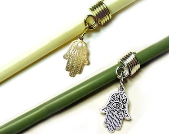 Hamsa hand dread jewelry Fatima pendant dreadlocks dread bead earring dreads jewelry dread jewelry dread spirals
