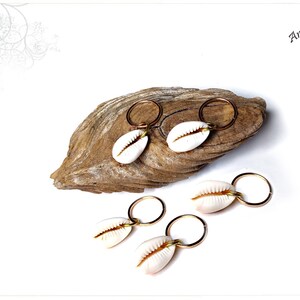 Shell Dread Jewelry Real Cowrie Hair Rings Mermaid Dread Bead Braid ...