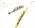 Leaf dread jewelry filigree tube bronze gold hair jewelry wooden bead dread tube antique dread bead dread jewelry dread spirals tree life product logo