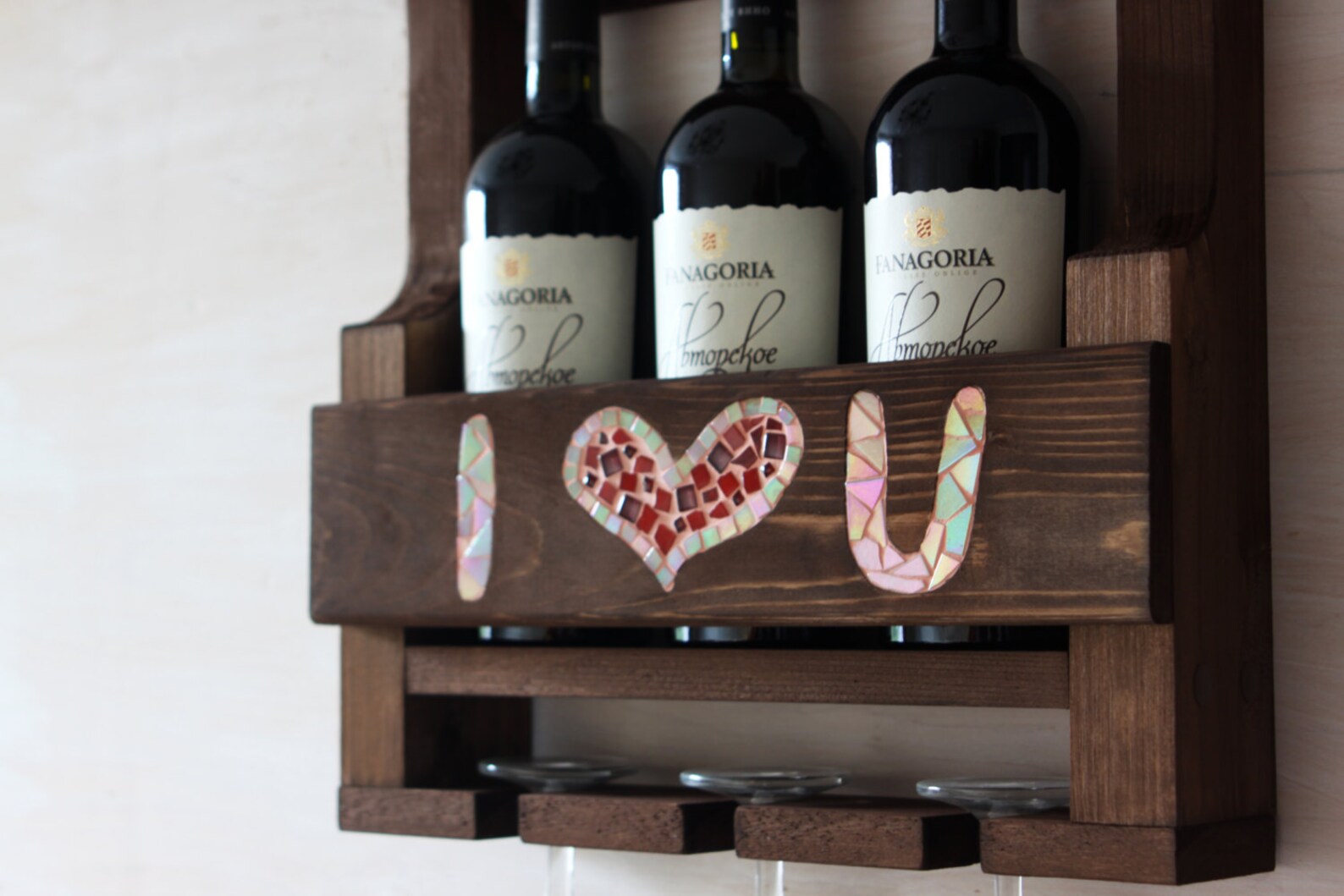 Wooden wine rack Wedding gift Rustic wine rack Rustic Etsy