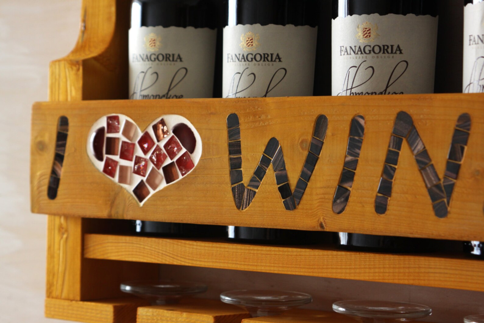 Personalized wine rack Rustic wine rack Wooden wine rack Etsy