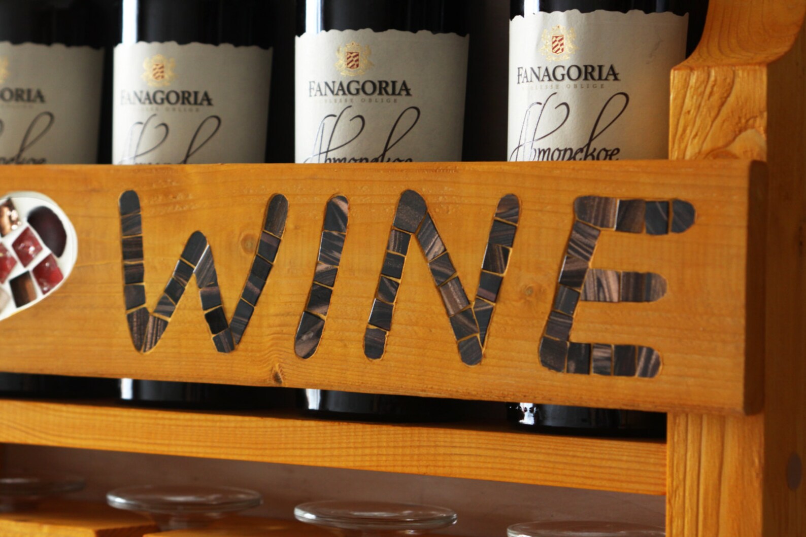 Personalized wine rack Rustic wine rack Wooden wine rack Etsy