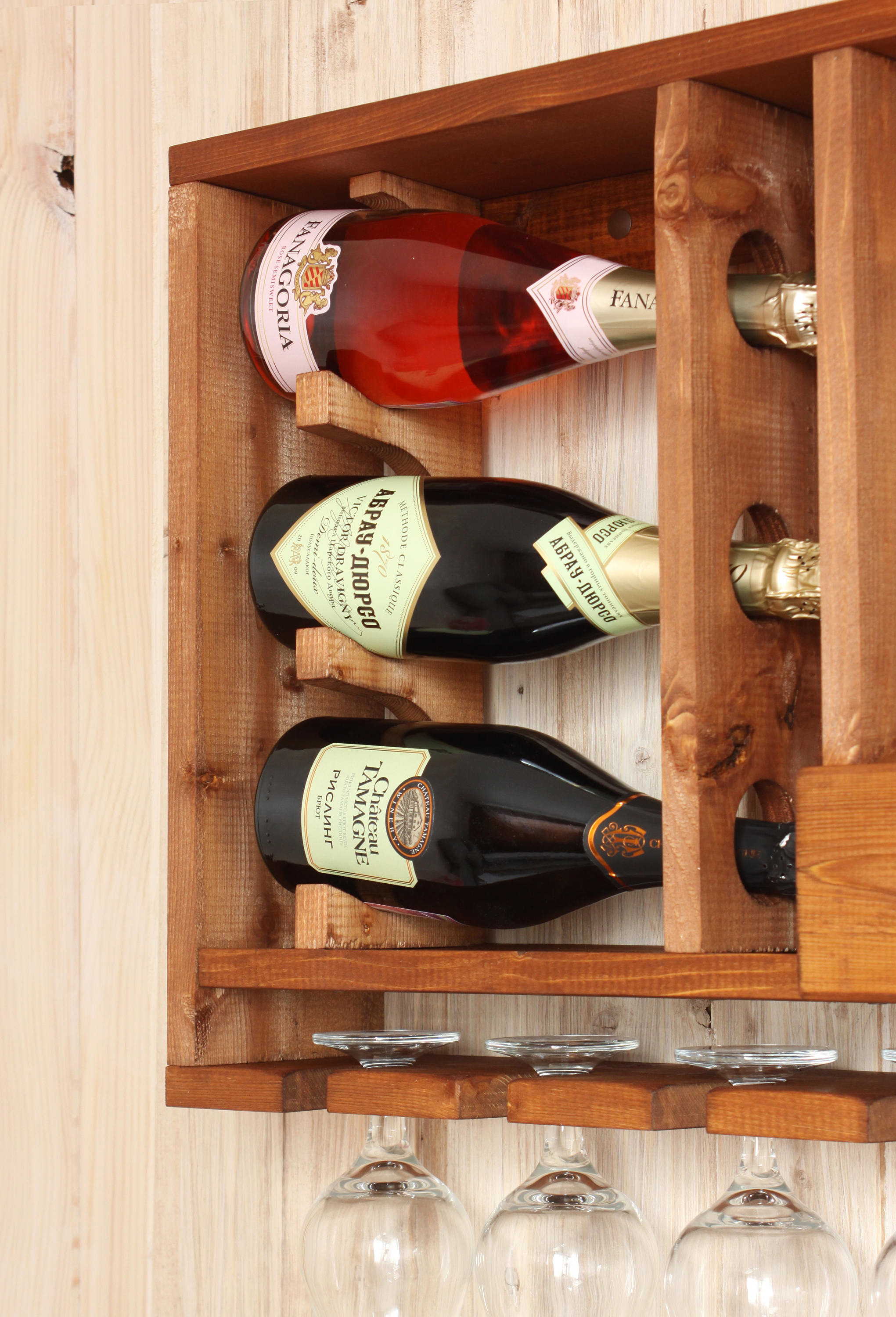 Wooden Wine Rack Wedding Gift Wooden Bar Rustic Wine Etsy
