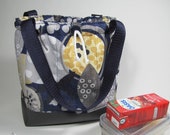HANDBAG or lunch or loose fabric, quilted, all-purpose rigid bottom, easy maintenance, abstract patterns