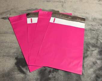 100 6x9 BRIGHT PINK Poly Mailers Self Sealing Colored Envelopes Shipping Bags Spring Easter