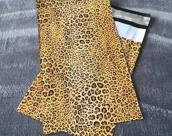 50 6x9 LEOPARD Poly Mailers Self Sealing Envelopes Shipping Bags