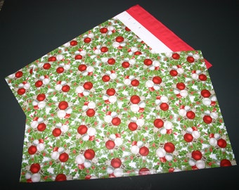 50 Designer Poly Mailers 10x13 Christmas Red Green Envelopes Shipping Bags