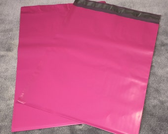 25 12x15.5 Poly Mailers Raspberry Pink Self Sealing Envelopes Shipping Bags Spring Easter