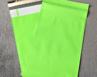 50 6x9 NEON GREEN Poly Mailers Self Sealing Colored Envelopes Shipping Bags Spring Easter