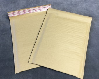 25 6x9 Light Brown Kraft Bubble Mailers Self Sealing  Envelopes