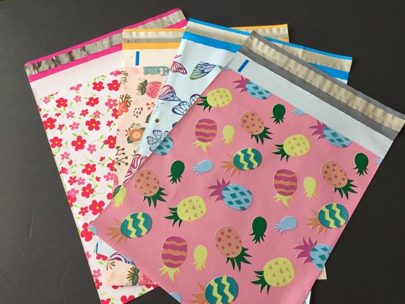 100 10x13 Easter Pineapple Designer Mailer Poly Shipping Envelope