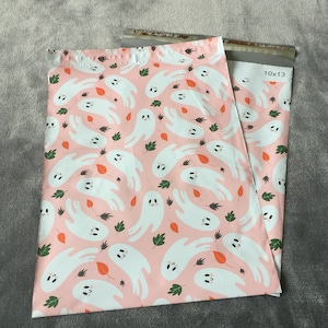 25 10x13 Designer HALLOWEEN Ghosts Poly Mailers Envelopes Shipping Bags Fall Halloween