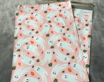 25 10x13 Designer HALLOWEEN Ghosts Poly Mailers Envelopes Shipping Bags Fall Halloween
