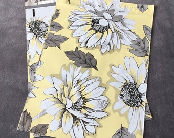 100 10x13 SUNFLOWER Poly Mailers Shipping Bags Envelopes