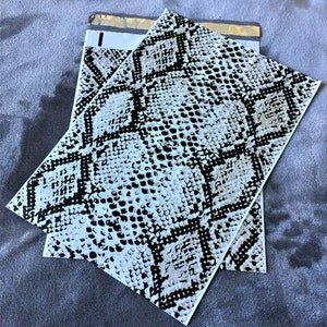 100 10x13 SNAKE SKIN Poly Mailers Sobres de envío