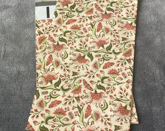 50 Designer 6x9 VINTAGE FLORAL Poly Mailers Envelopes Shipping Bags