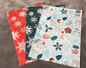 30 SHOP EXCLUSIVE 10x13 Snowman and Snowflakes Poly Mailer Assortment Winter Envelopes Shipping Bags