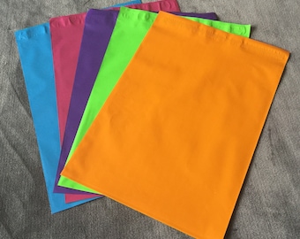 100 10x13 Poly Mailers Púrpura Magenta Azul Neón Verde Naranja ColorAntes Auto-Sellado Sobres Primavera De Pascua