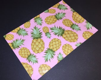 100 6x9 Designer PINEAPPLE Poly Mailers Envelopes Shipping Bags