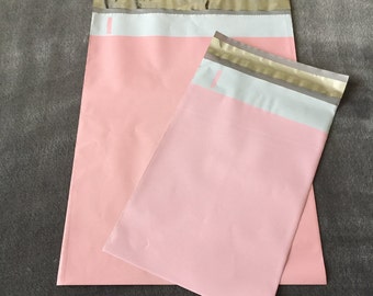 100 9x12 & 6x9 Pale Pink Poly Mailers Self Sealing Envelopes