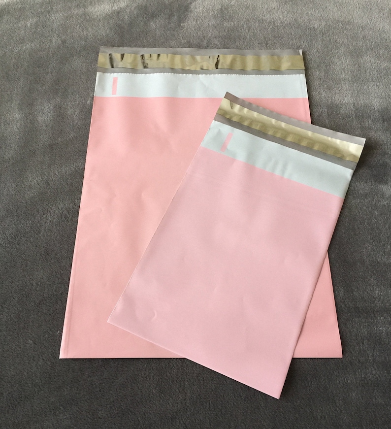 50 Pale Pink Poly Mailers Self Sealing Envelopes 25 6x9 and 25 Etsy