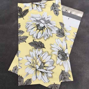 50 6x9 SUNFLOWER Poly Mailers Shipping Bags Envelopes