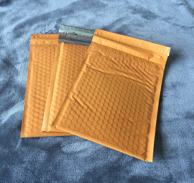 25 6x9 ORANGE and BLACK Bubble Mailers Size 0 Padded Self Etsy