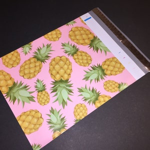 50 Designer PINEAPPLE Poly Mailers 10x13 Envelopes Shipping Bags image 2