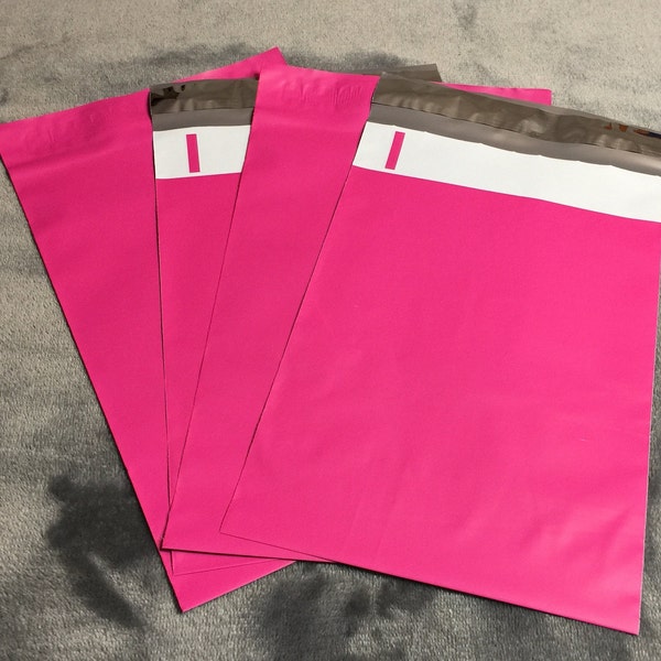 50 6x9 BRIGHT PINK Poly Mailers Self Sealing Colored Envelopes Shipping Bags Spring Easter