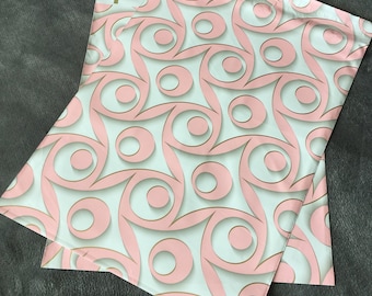 20 Designer 14x17 BOUTIQUE Pink and  Gold Poly Mailers  Envelopes Shipping Bags