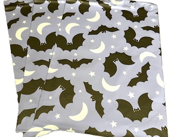 50 10x13 Bats Poly Mailers Halloween
