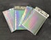 25 6x9 Silver Hologram Poly Bubble Mailers Size 0  Padded Self Sealing Shipping Envelopes  Christmas 