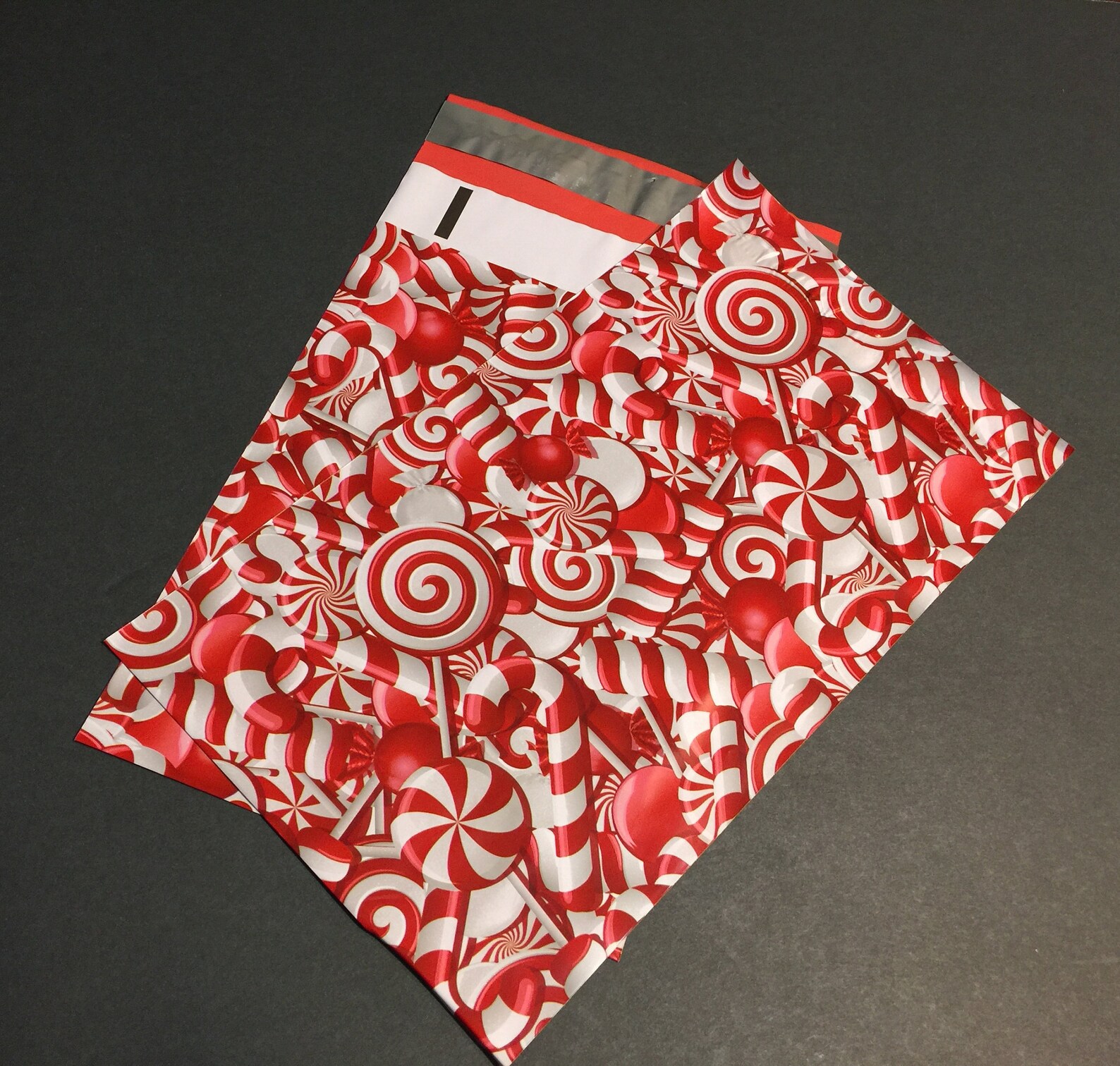 100 10x13 and 6x9 Designer CHRISTMAS Poly Mailers Snowman Deer