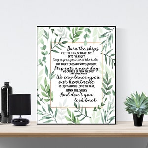Burn the Ships by King and Country Christian Music Lyrics Poster ...