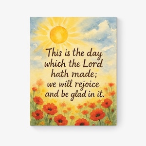 Psalm 118:24 Wall Art | This Is The Day Which The Lord | Pastoral Scripture | Living Room Home Decor | Church | Religious Poster | Art Print