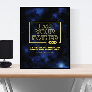 I am Your Father | Galatians 3:26 | Christian Wall Art | Children Wall Art | Christian Decor | Scripture Art | Bible Verse