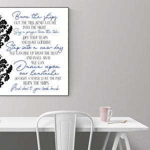 Burn the Ships damask by King and Country Burn the Ships Christian ...