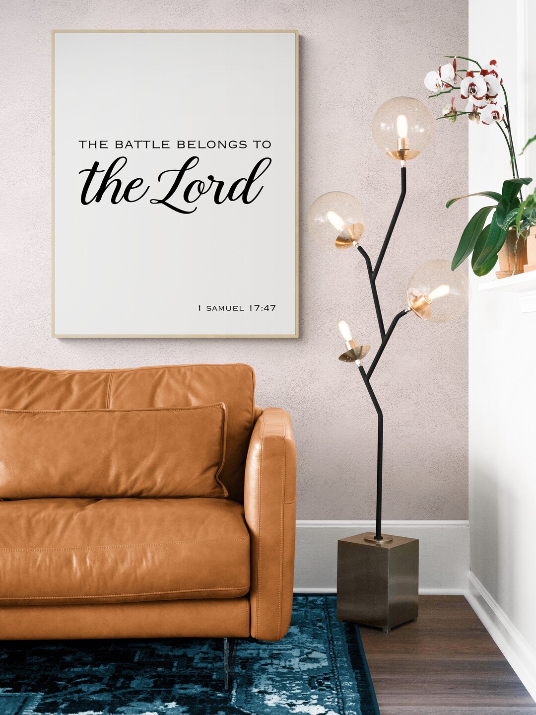 Bible Verse Art Print | the Battle Belongs to the Lord | 1 Samuel 17:47 ...