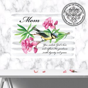 Christian Mother&#39;s Day Gift | You Radiate God&#39;s Love | Mom Gift | Proverbs 31 | Christian Wall Art | Mom Wall Art | Mom Birthday Gift