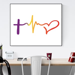 Faith, Hope, Love | 1 Corinthians 13:13 Inspired Art Print