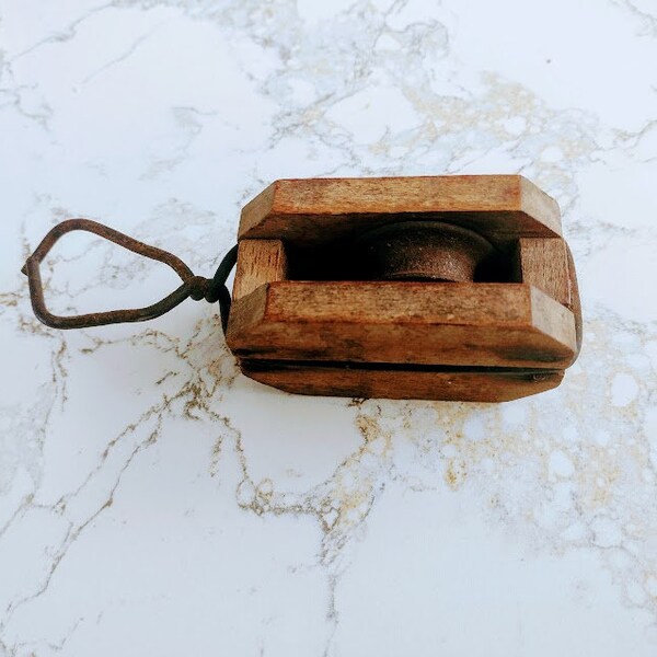 View of Rustic Pulley - Etsy