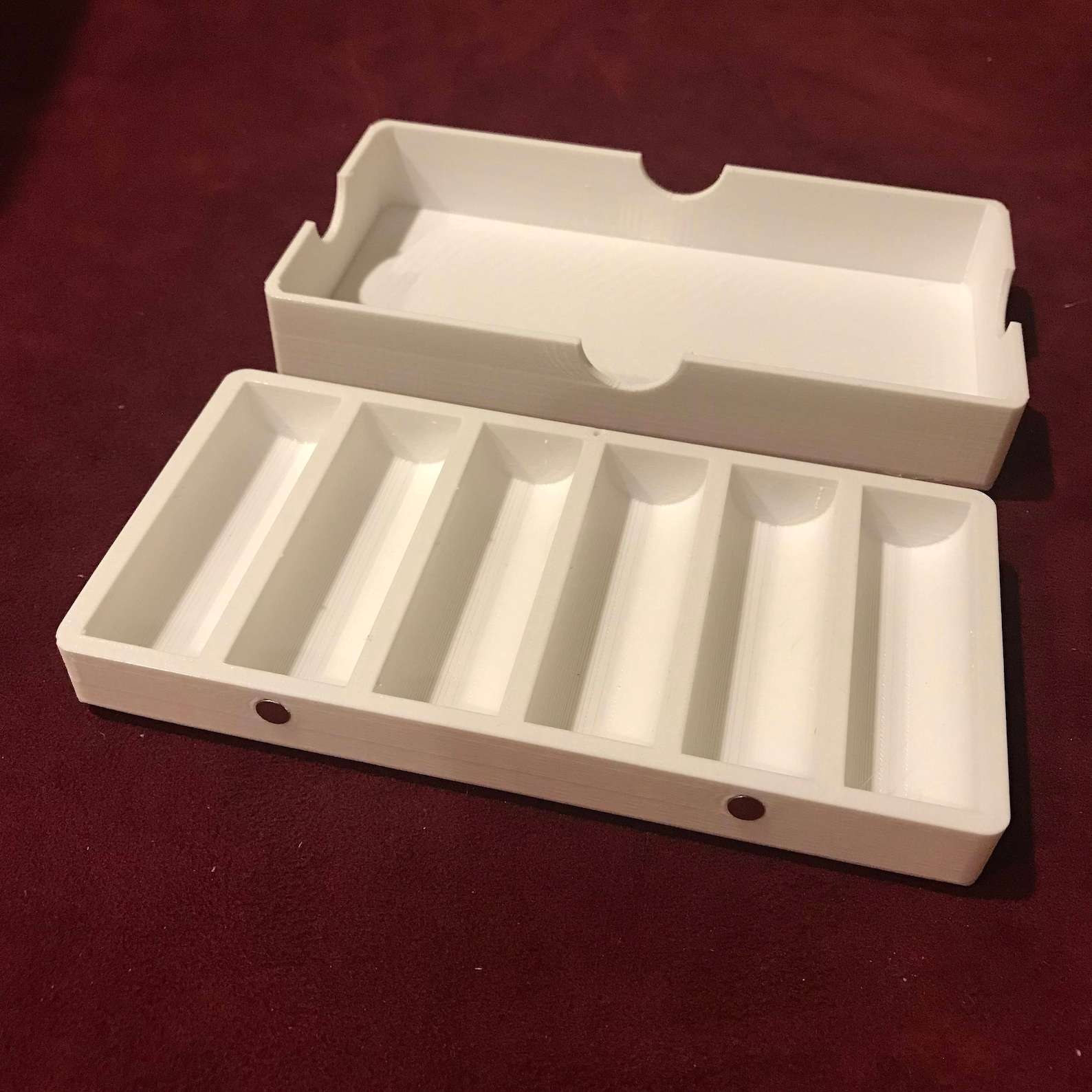 Travel Sized Mini Poker Chips Tray and Lid for Board Games Etsy