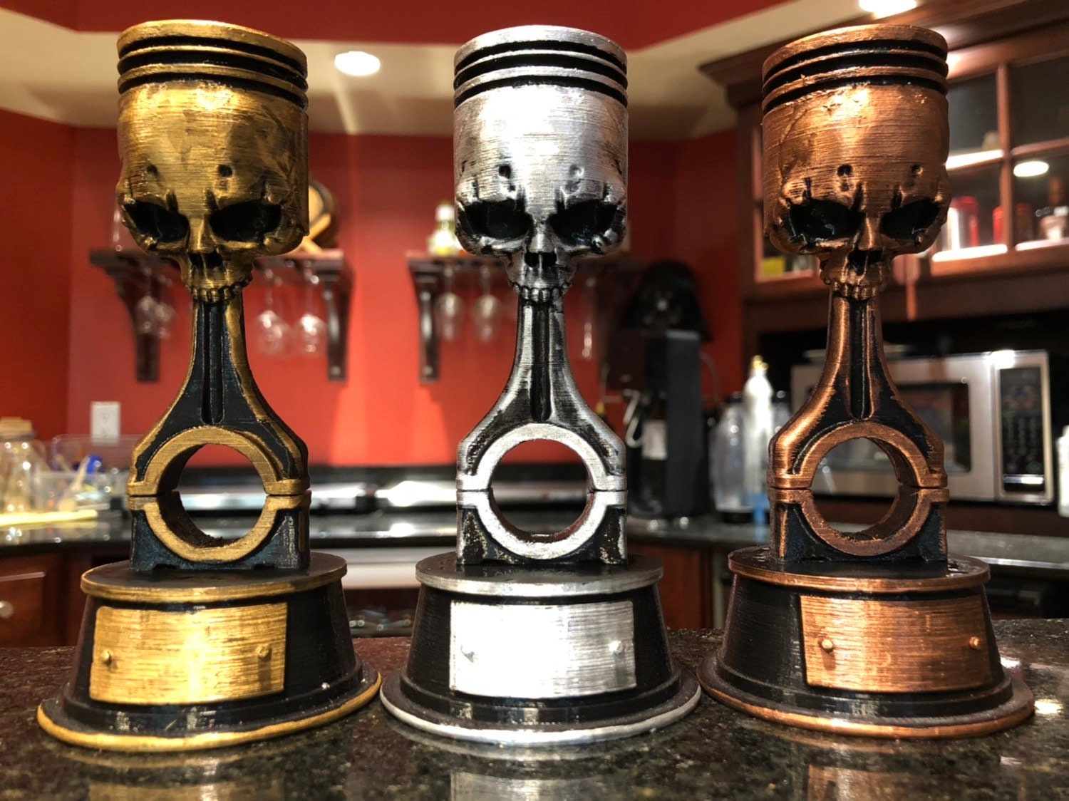 Skull Piston Cup Trophy for Gaslands Requires Glue and Paint Etsy