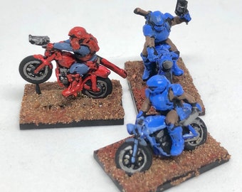 Gaslands Bike Motorcycle - HO Scale - Set of 3  - Great Post Apocalyptic Car Combat Game