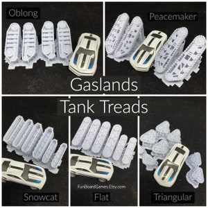 Gaslands Threaded (Tank) Tracks in SLA Resin -  20mm scale - Great for Gaslands / Car Wars - Requires Glue and Paint - sablebadger