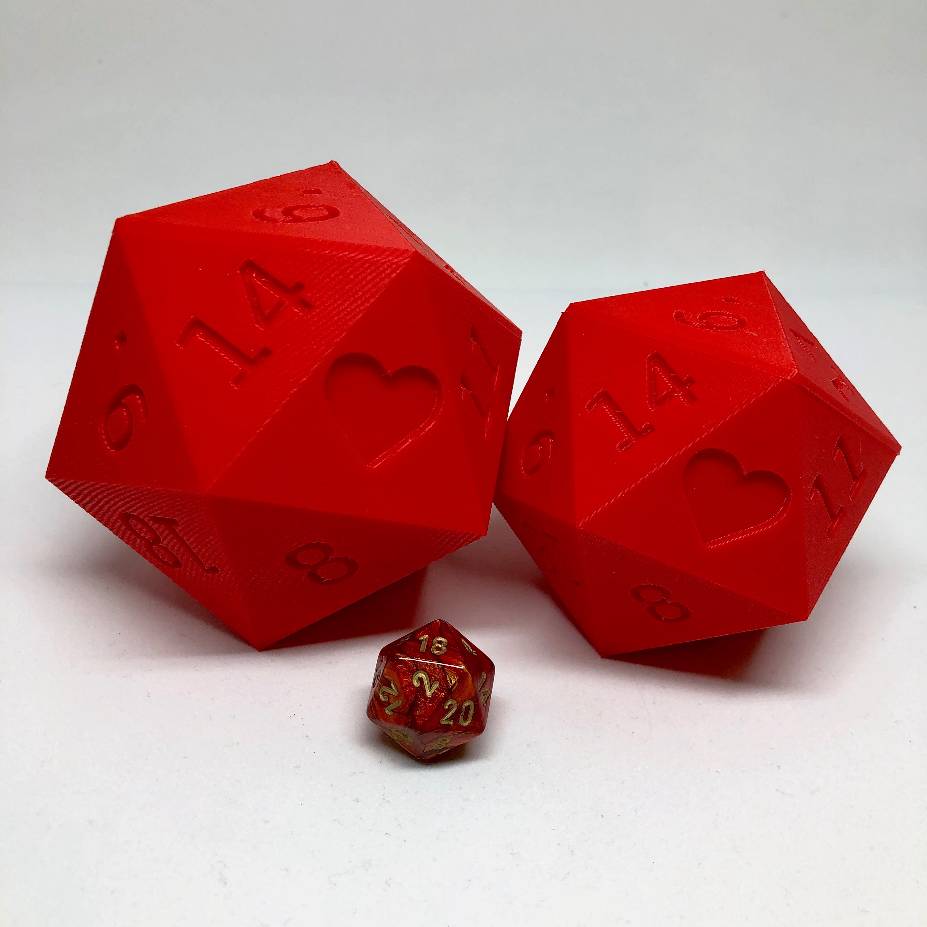 Valentine Edition D20 Heart Dice Case Magnetized DnD Closure Etsy