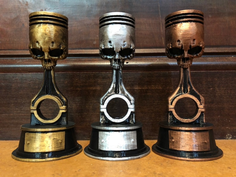 Skull Piston Cup Trophy for Gaslands Requires Glue and Paint Etsy