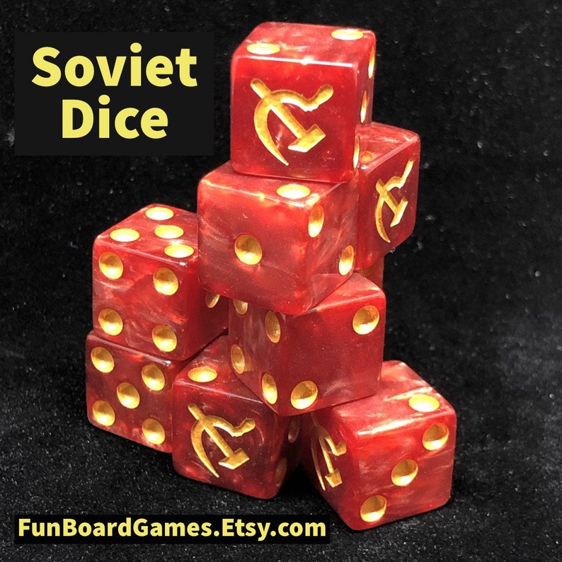 WWII Dice Allied German Soviet Dice 16mm suitable for Bolt Etsy