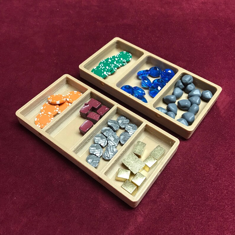 Interlocking Game Piece Trays Rectangular Great for Board Etsy