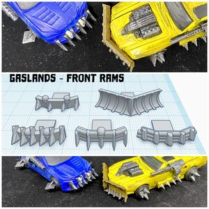 Gaslands Ramplates in Resin SLA - 20mm scale - Great for Osprey Gaslands / Car Wars - Requires Glue and Paint - sablebadger